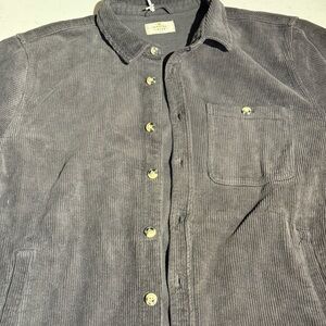 Marine Layer Charcoal Corduroy Shirt